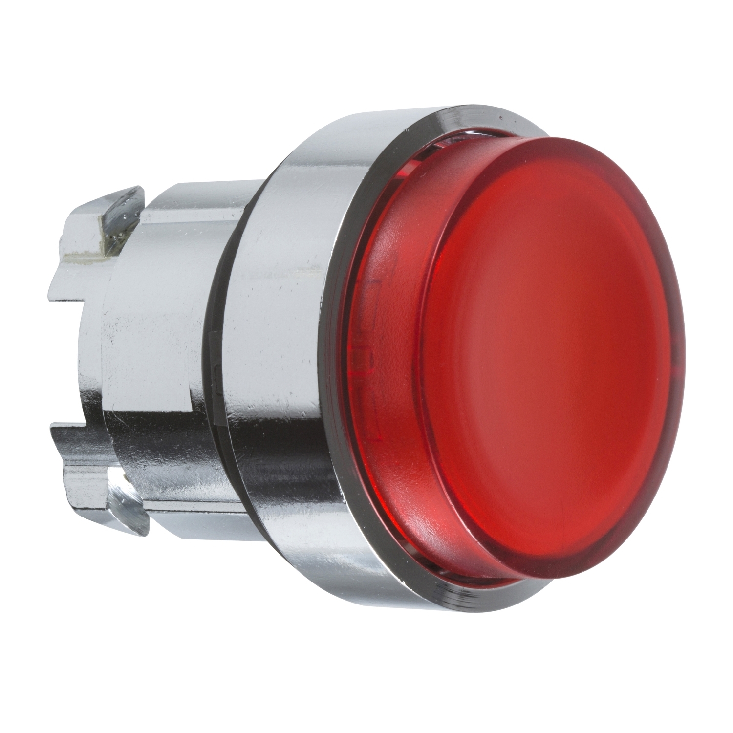 ZB4BW14 Harmony Illuminated Momentary Projecting Standard Unmarked Pushbutton Head, 22 mm Dia, Round Shape, Metal, Red