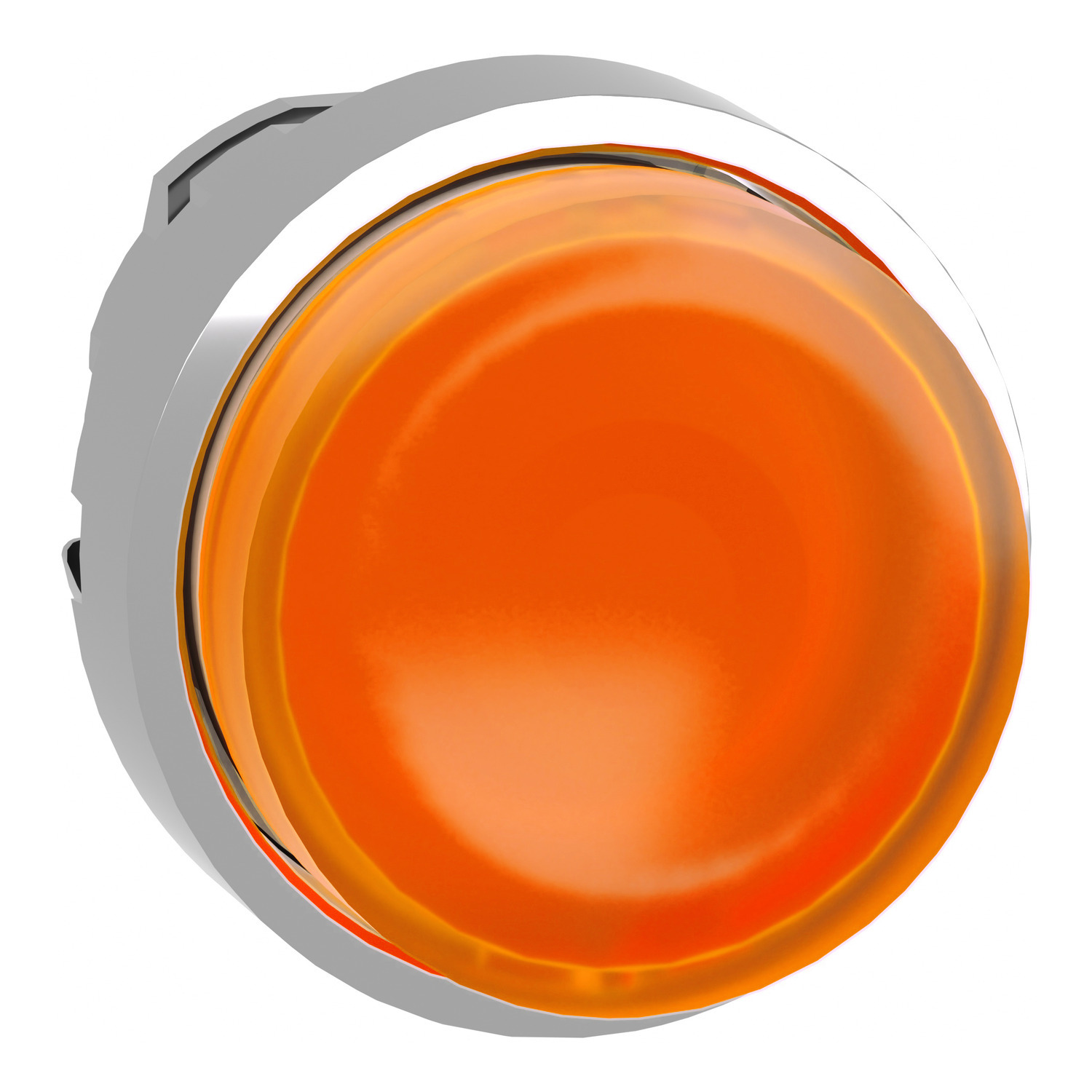 ZB4BW153 ZB4 Illuminated Pushbutton Head Operator, 22 mm Dia, Round Shape, Metal, Orange