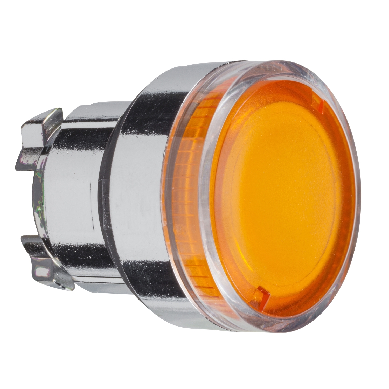 ZB4BW35 Harmony Illuminated Pushbutton Head Operator, 22 mm Dia, Round Shape, Metal, Orange
