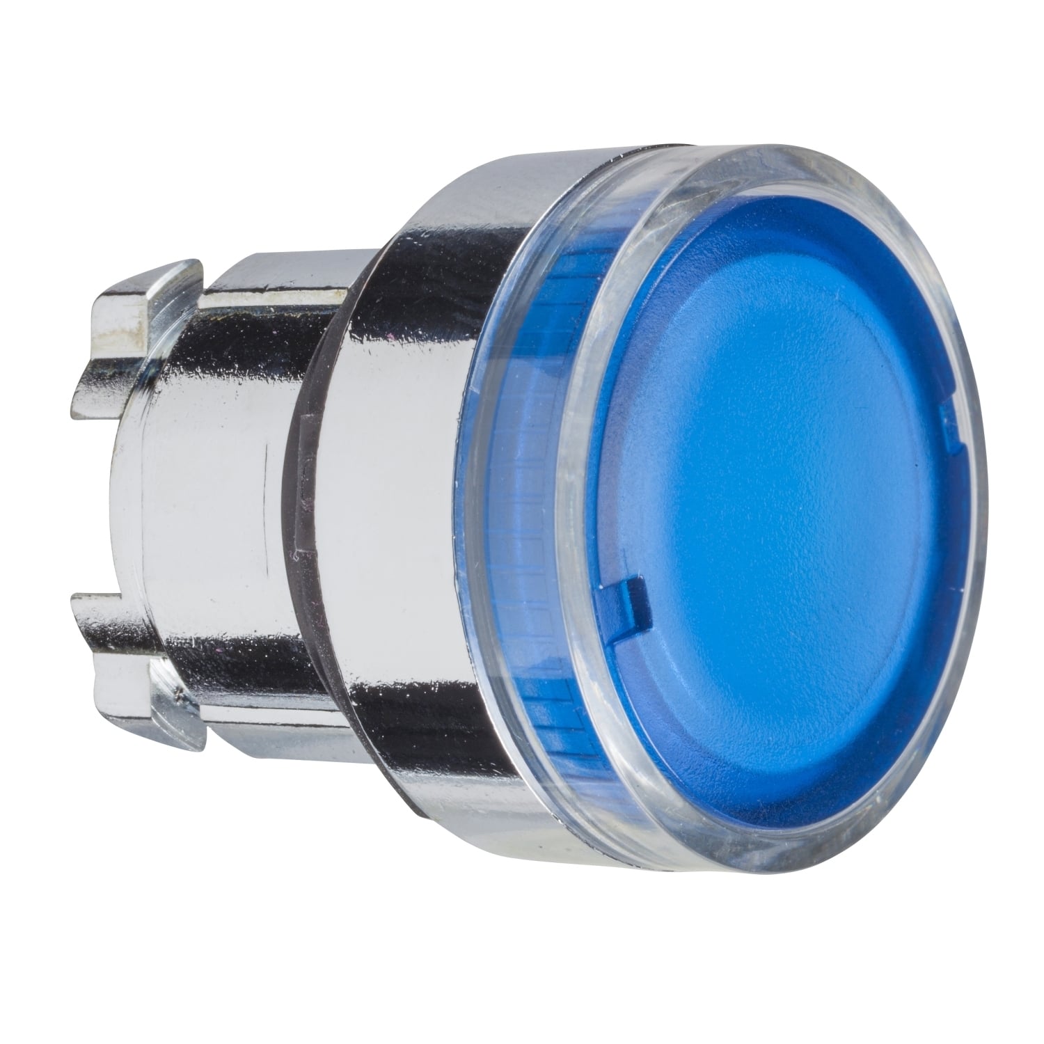 ZB4BW36 Harmony Illuminated Pushbutton Head Operator, 22 mm Dia, Round Shape, Metal, Blue