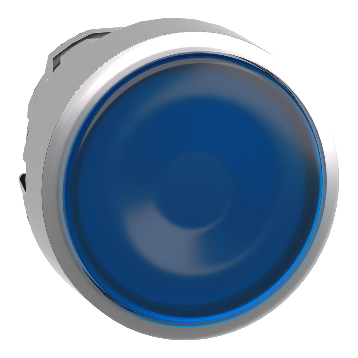 ZB4BW363 Harmony Illuminated Pushbutton Head Operator, 22 mm Dia, Round Shape, Metal, Blue