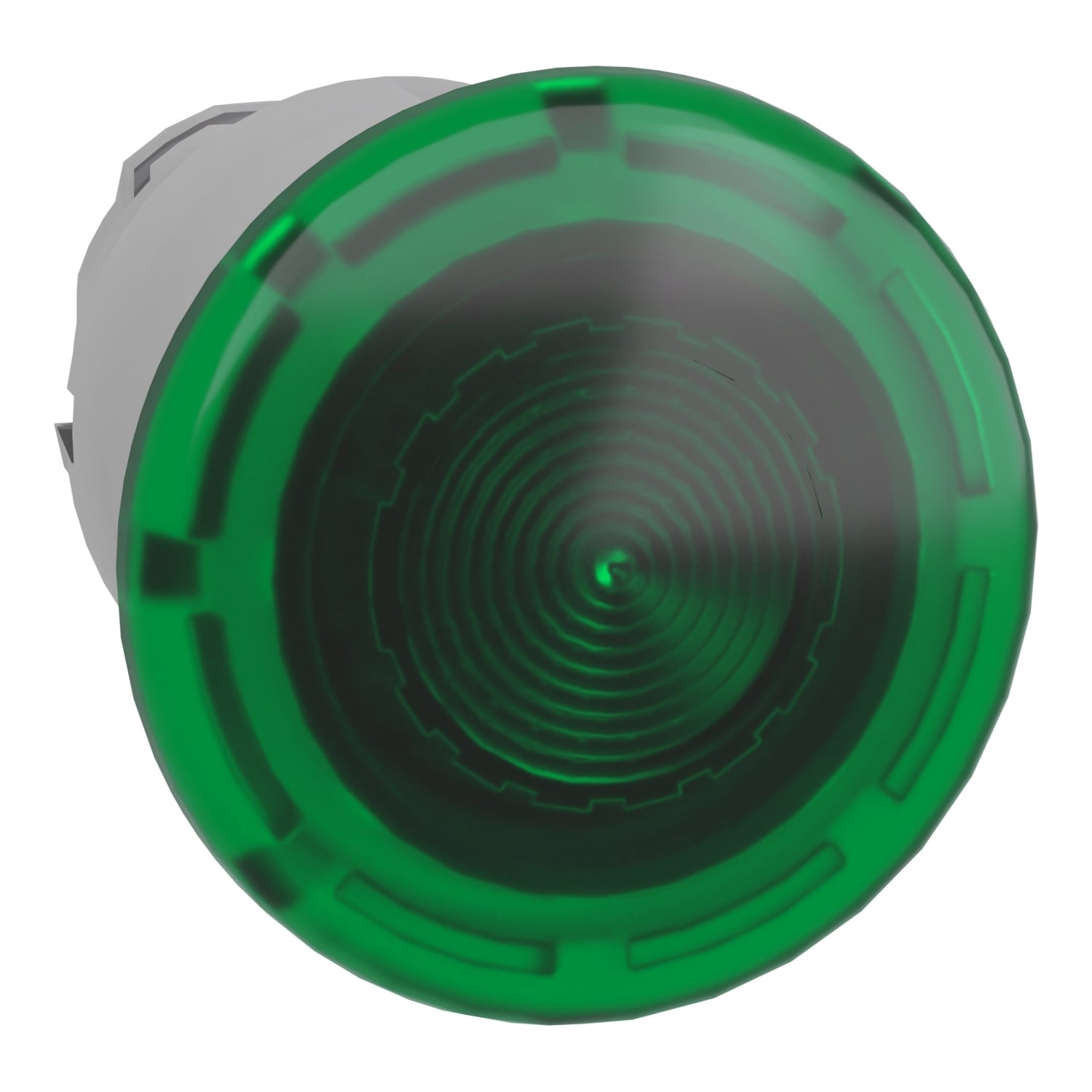 ZB4BW433 Harmony Mushroom Head, 40 mm W x 22 mm D x 53 mm H, Round Shape, UNMARKED Legend, Metal, Green