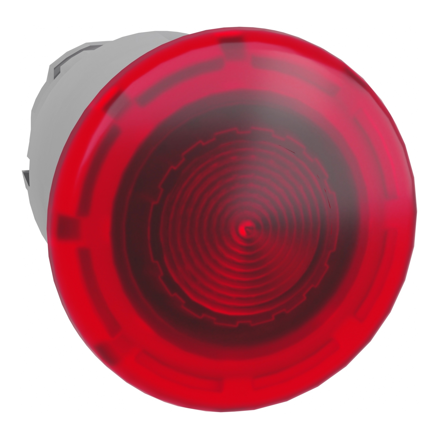 ZB4BW443 Harmony 2-Position Illuminated Mushroom Spring Return Standard Unmarked Pushbutton Head, 40 mm W x 22 mm D x 53 mm H, Round Shape, Metal, Red