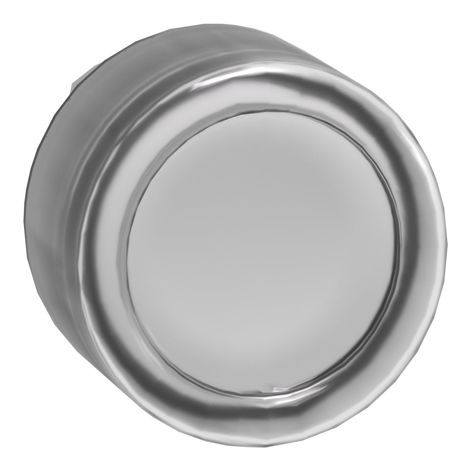 ZB4BW513 Harmony Flush Illuminated Mushroom Spring Return Standard Unmarked Pushbutton Head, 29 mm W x 22 mm D x 30 mm H, Round Shape, Metal, White