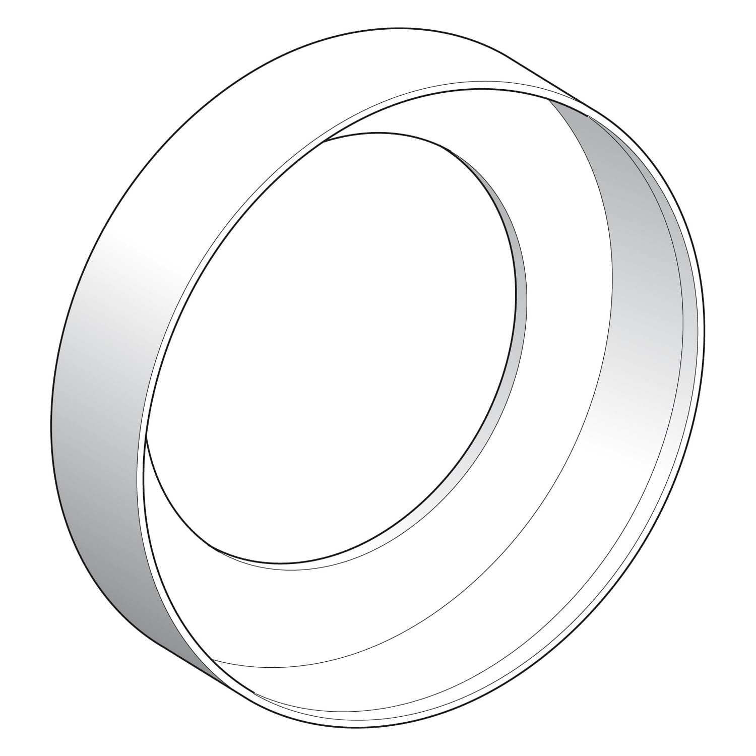 ZB4BZ007 Harmony Protecting Ring/Washer, For Use With Harmony XB4 Series 22 mm Control and Signaling Unit, Metal