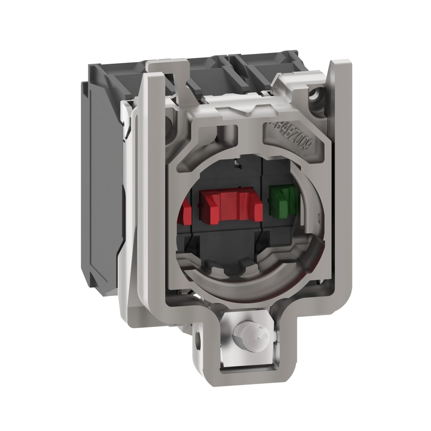 ZB4BZ141 Harmony Complete Body/Contact Assembly, 22 mm, 1NO-2NC Contact, 10 A at 600 V AC Contact, Silver Alloy Contact, Momentary Action