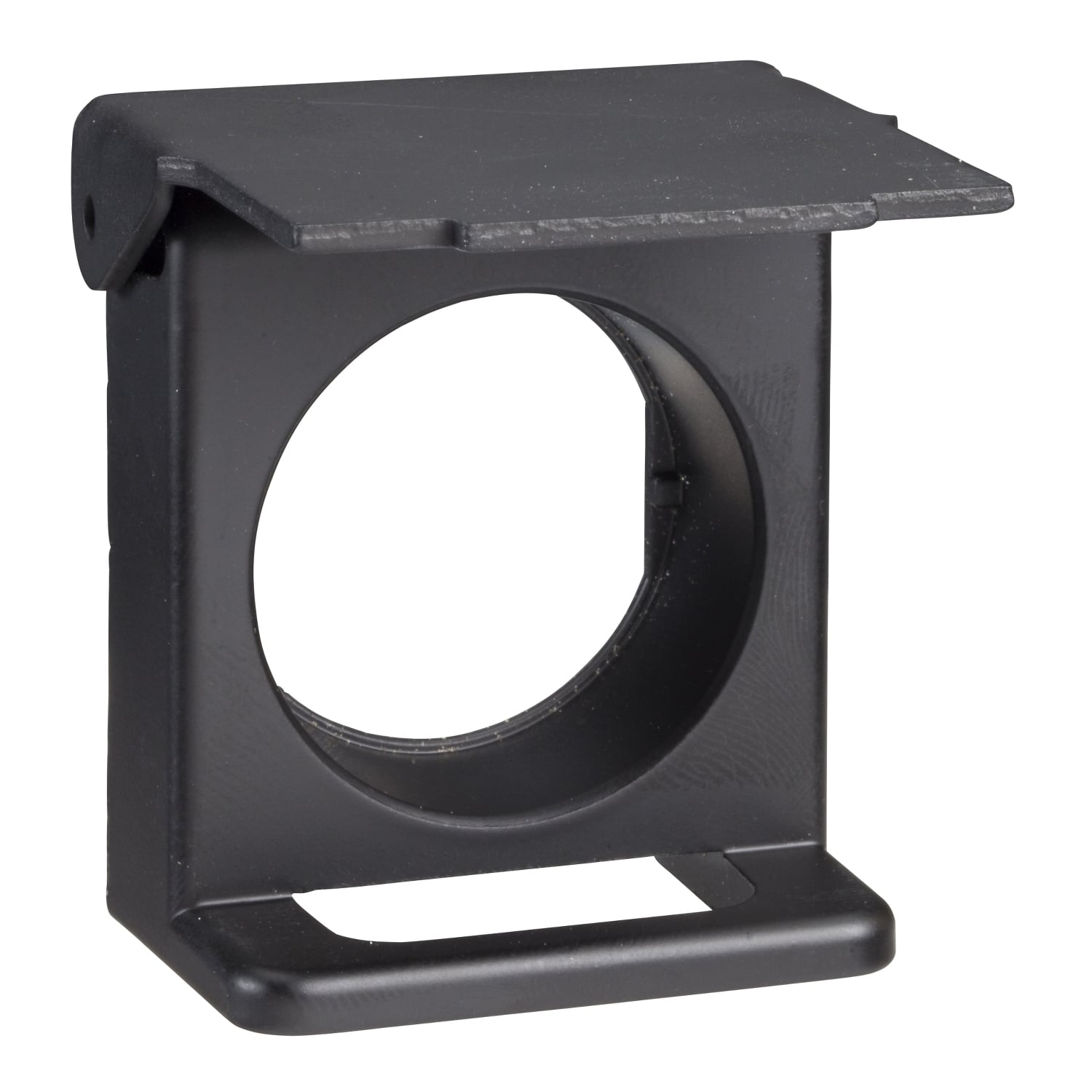 ZB4BZ62 Harmony Padlockable Flap, For Use With Harmony XB4 22 mm Flush Pushbutton, -25 to 70 deg C Operating Temperature, IP65 Enclosure, Black