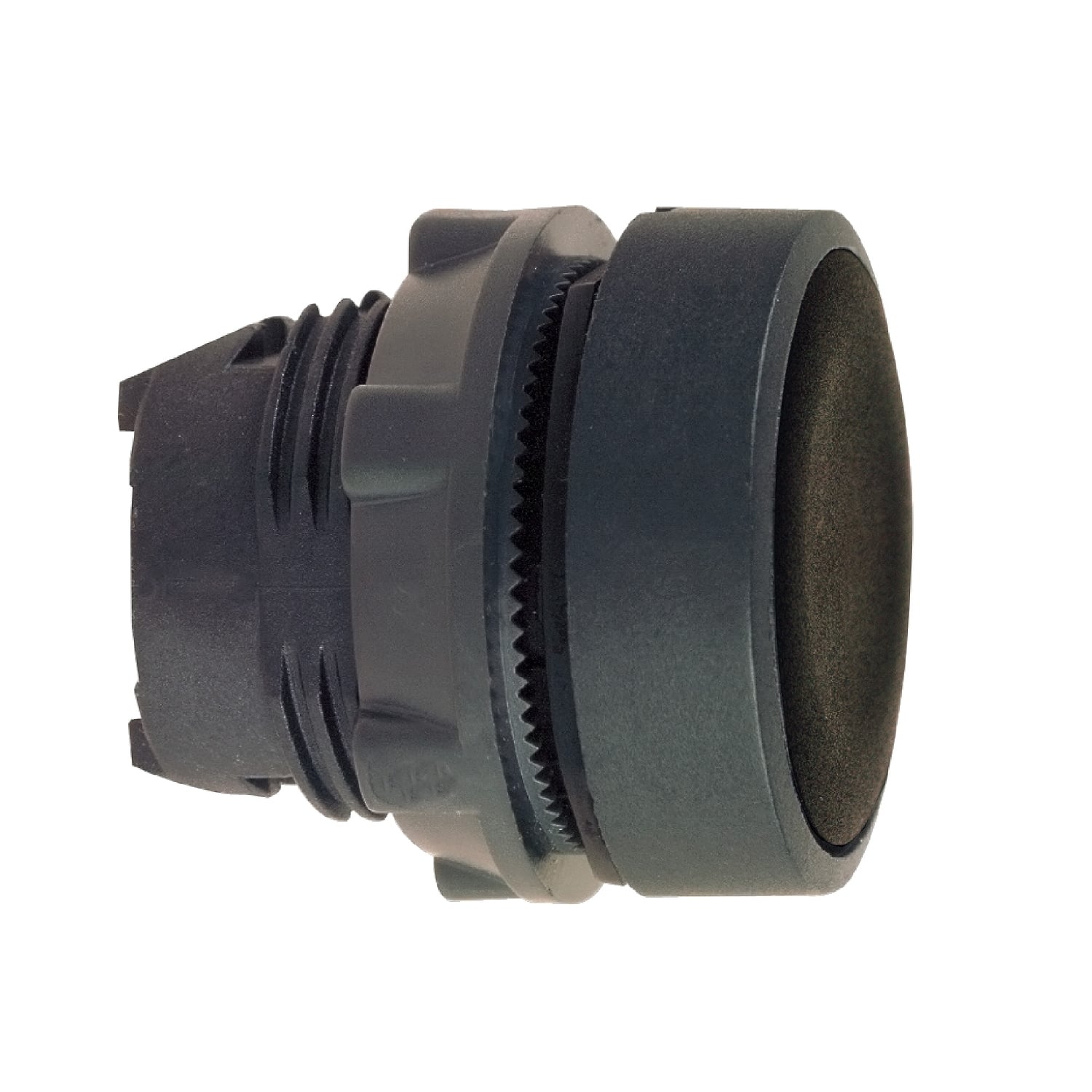 ZB5AA2 Harmony Flush Non-Illuminated Standard Pushbutton Head, 22 mm Dia, Round Shape, UNMARKED Legend, Black
