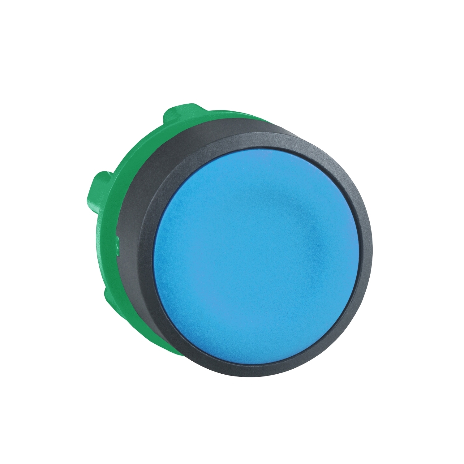 ZB5AA6 Harmony Flush Non-Illuminated Standard Pushbutton Head, 22 mm Dia, Round Shape, UNMARKED Legend, Black