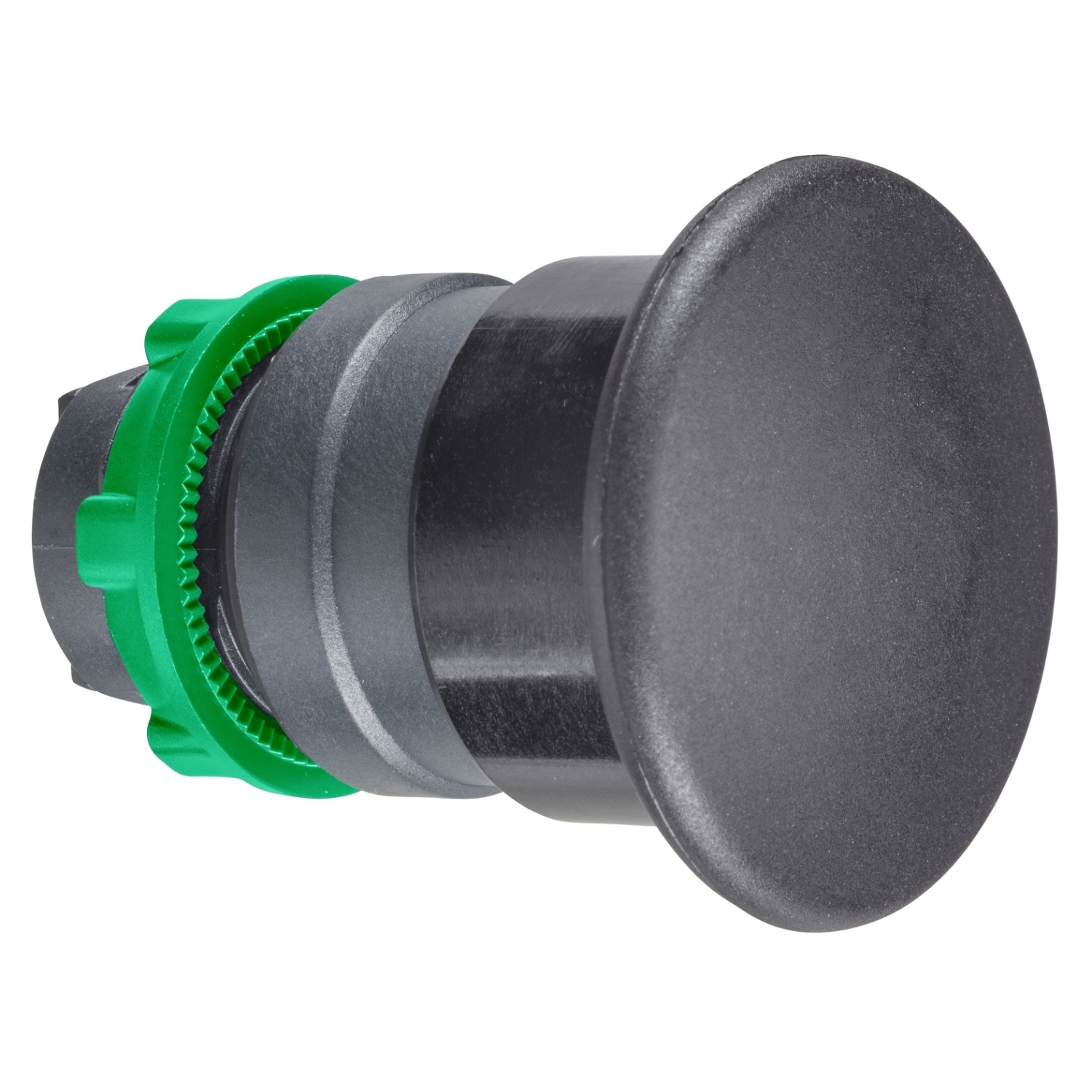 ZB5AC2 Harmony Mushroom Non-Illuminated Momentary Standard Unmarked Pushbutton Head, 22 mm, Round Shape, Plastic, Black