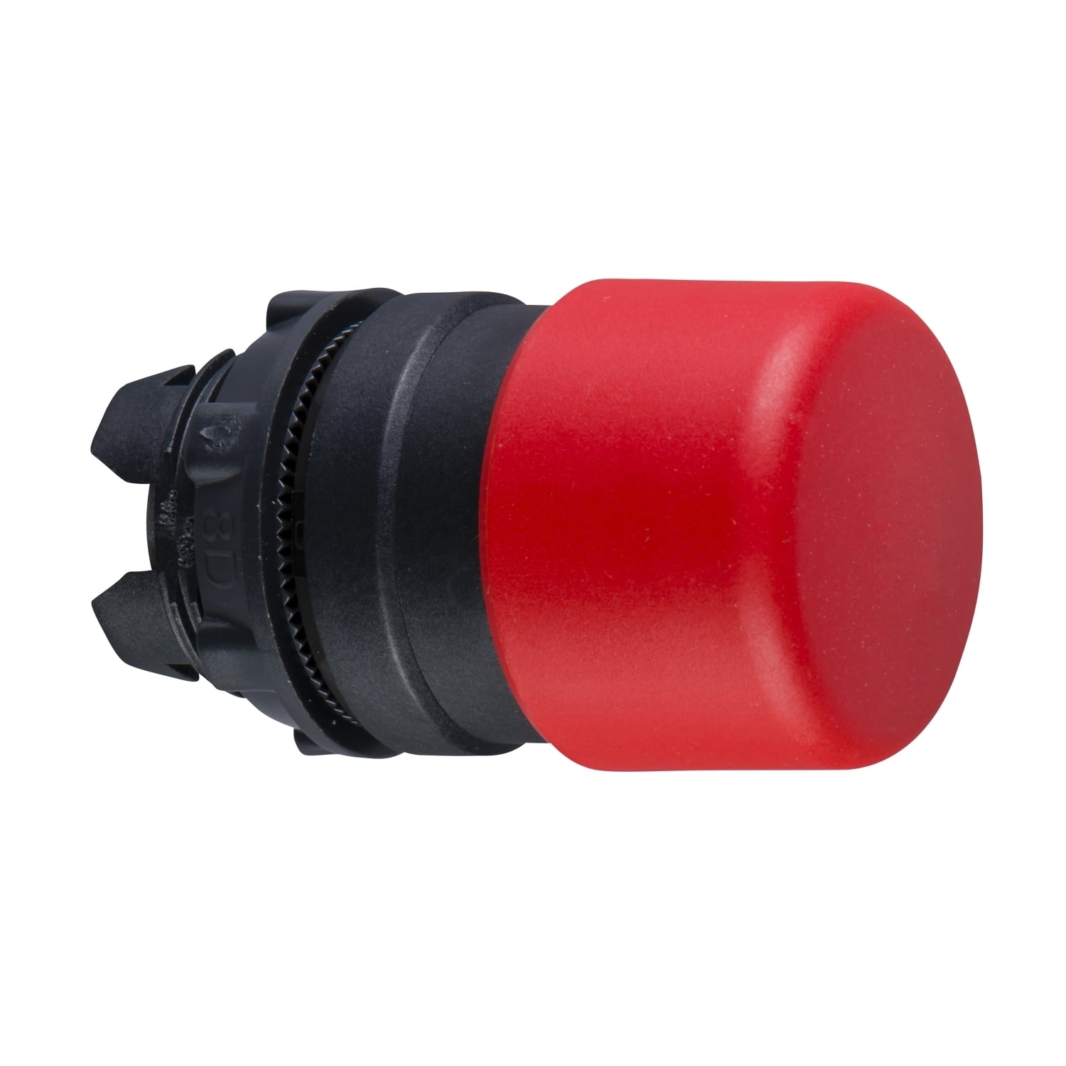 ZB5AC44 Harmony Mushroom Non-Illuminated Momentary Standard Unmarked Pushbutton Head, 22 mm Dia, Round Shape, Plastic, Black
