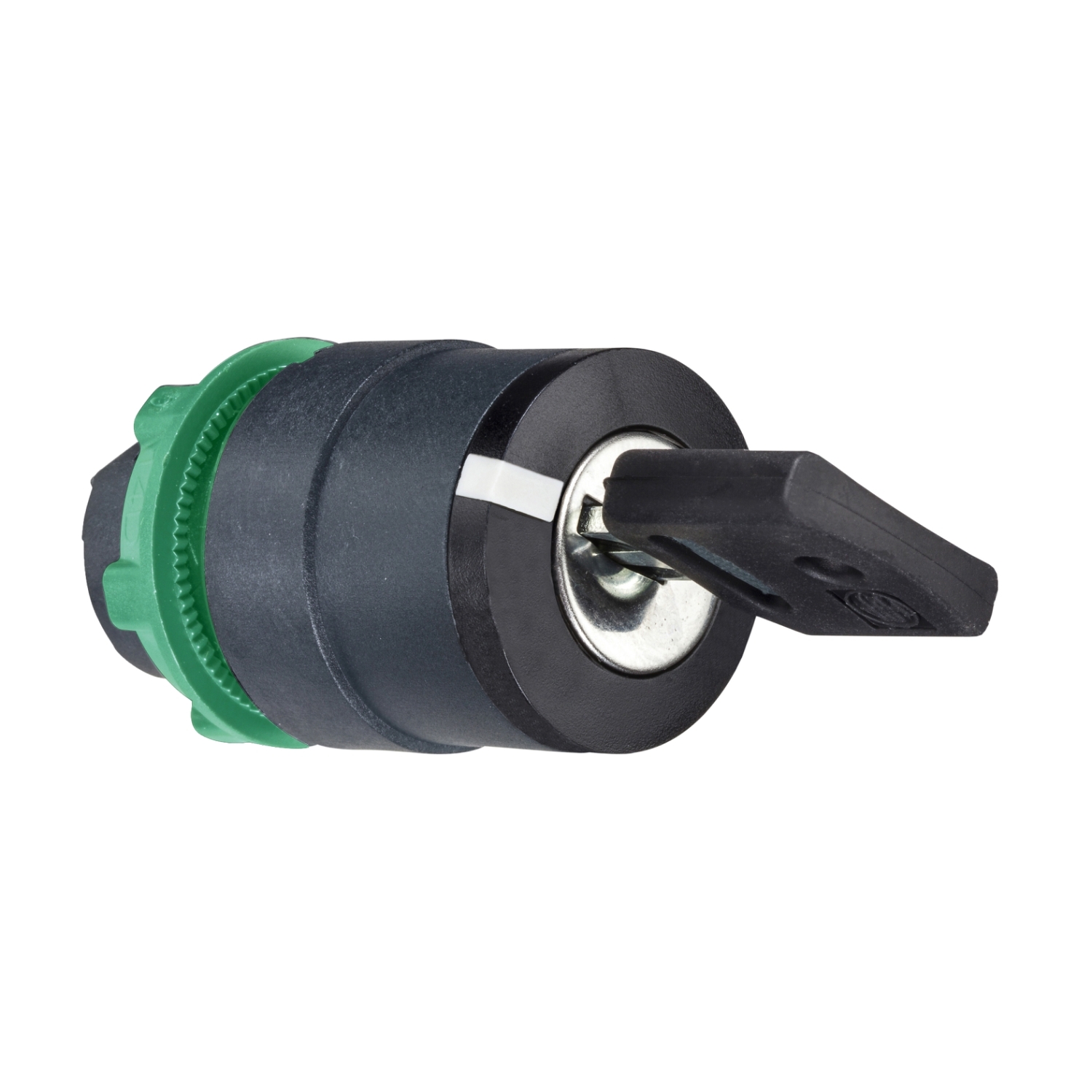 ZB5AG09 Harmony 3-Position 45 deg Non-Illuminated Standard Stay Put Selector Switch Head With 455 Keylock, 22 mm, Round Shape, Plastic, Black