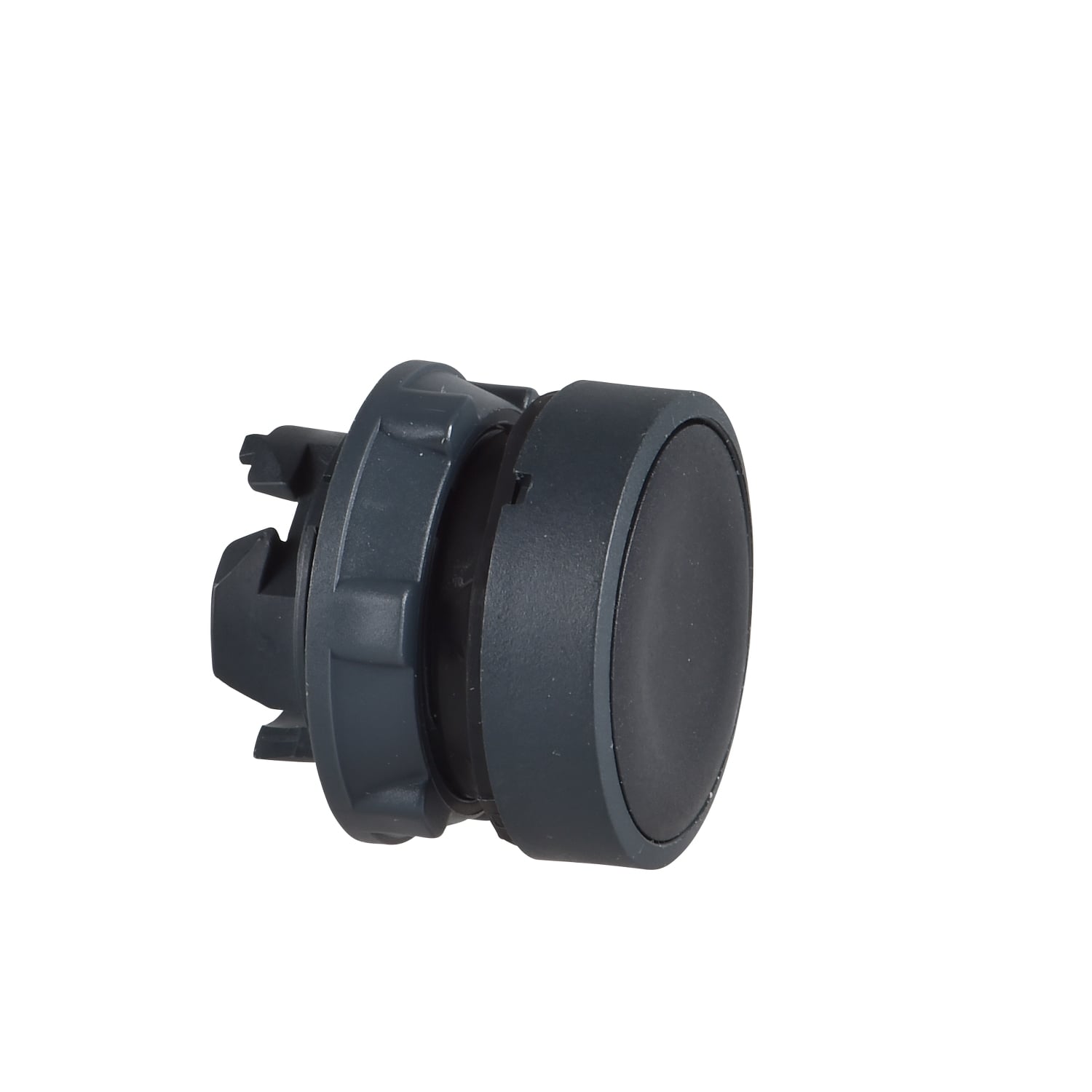 ZB5AH02 Harmony Flush Non-Illuminated Push ON/Push OFF Standard Unmarked Pushbutton Head, 22 mm, Round Shape, Plastic, Black