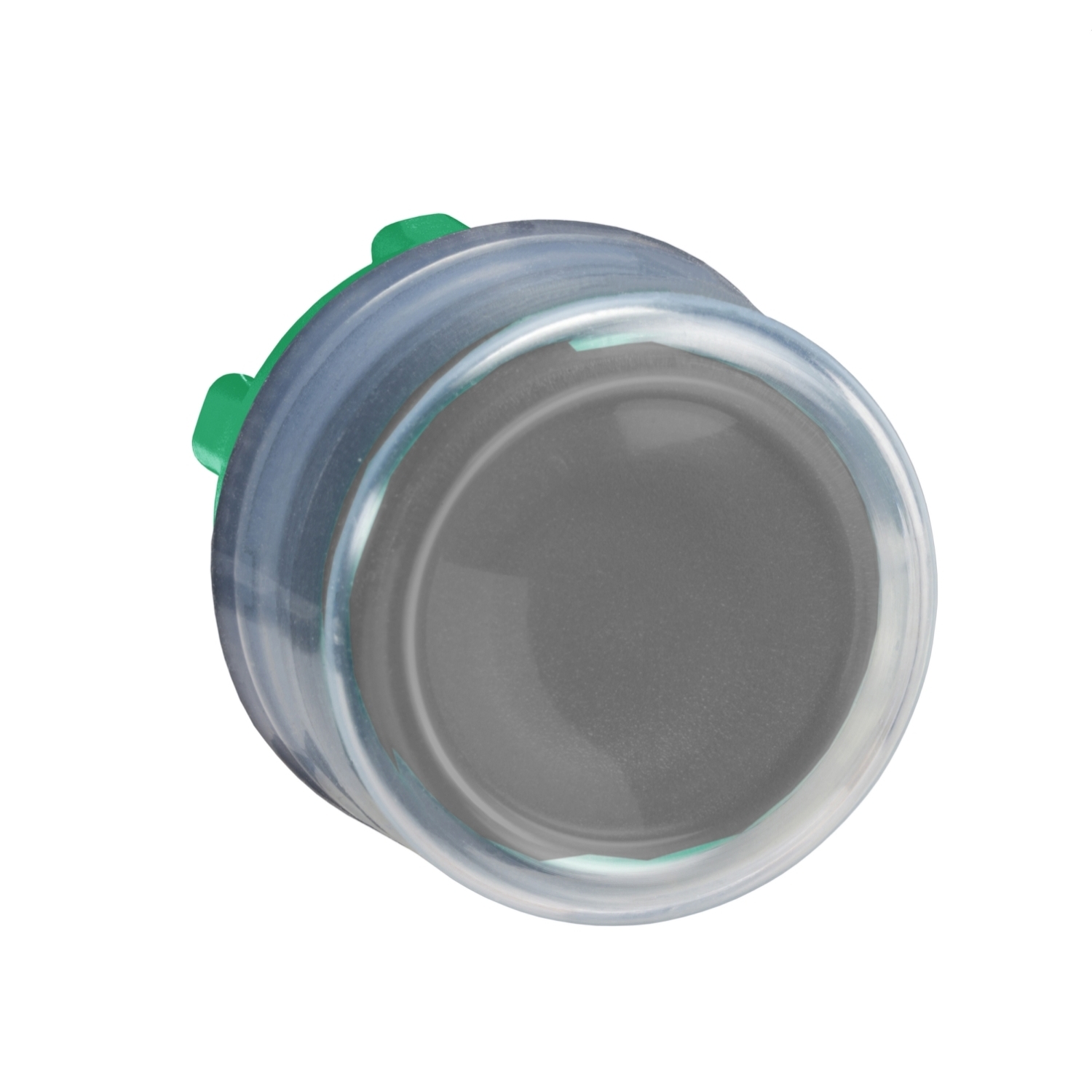 ZB5AP2 Harmony Blank Non-Illuminated Projecting Spring Return Standard Pushbutton Head With Increased Protection, 22 mm, Round Shape, Chromium Plated Metal, Black