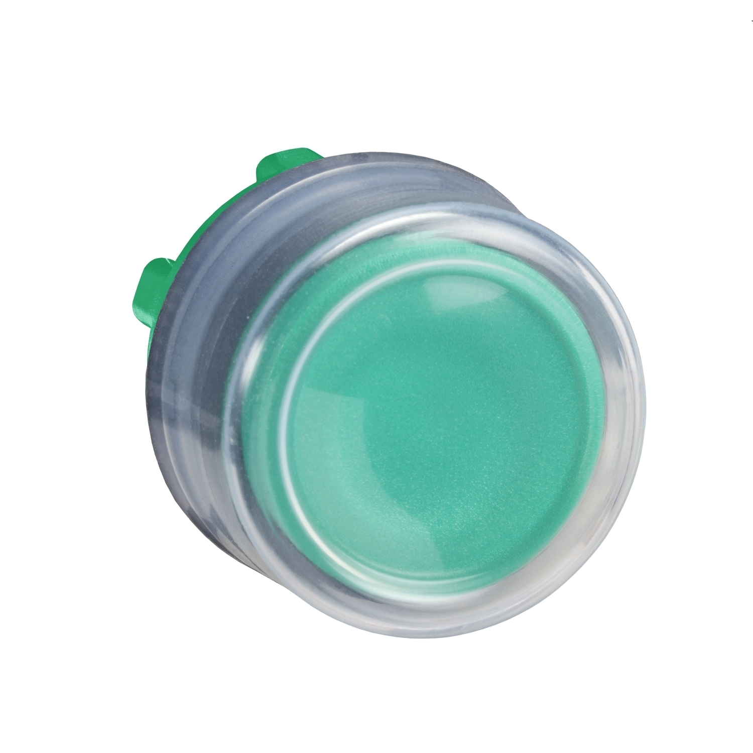 ZB5AP3 Harmony Blank Non-Illuminated Projecting Spring Return Standard Pushbutton Head With Increased Protection, 22 mm, Round Shape, Chromium Plated Metal, Green