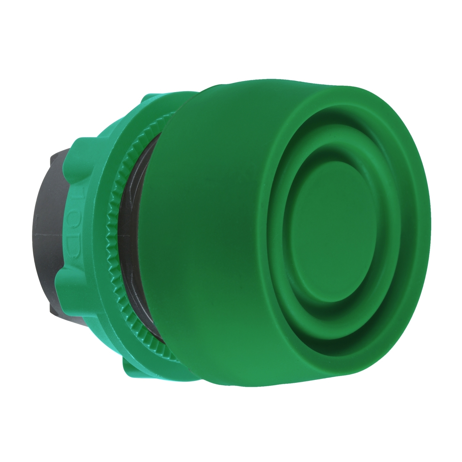 ZB5AP3S Harmony Non-Illuminated Pushbutton Head With Colored Boot, 30 mm W x 30 mm D x 33 mm H, Round Shape, Plastic, Green