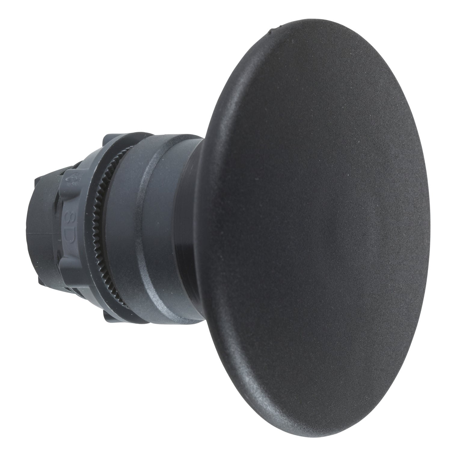 ZB5AR2 Harmony Momentary Mushroom Non-Illuminated Spring Return Standard Unmarked Pushbutton Head, 22 mm, Round Shape, Plastic, Black