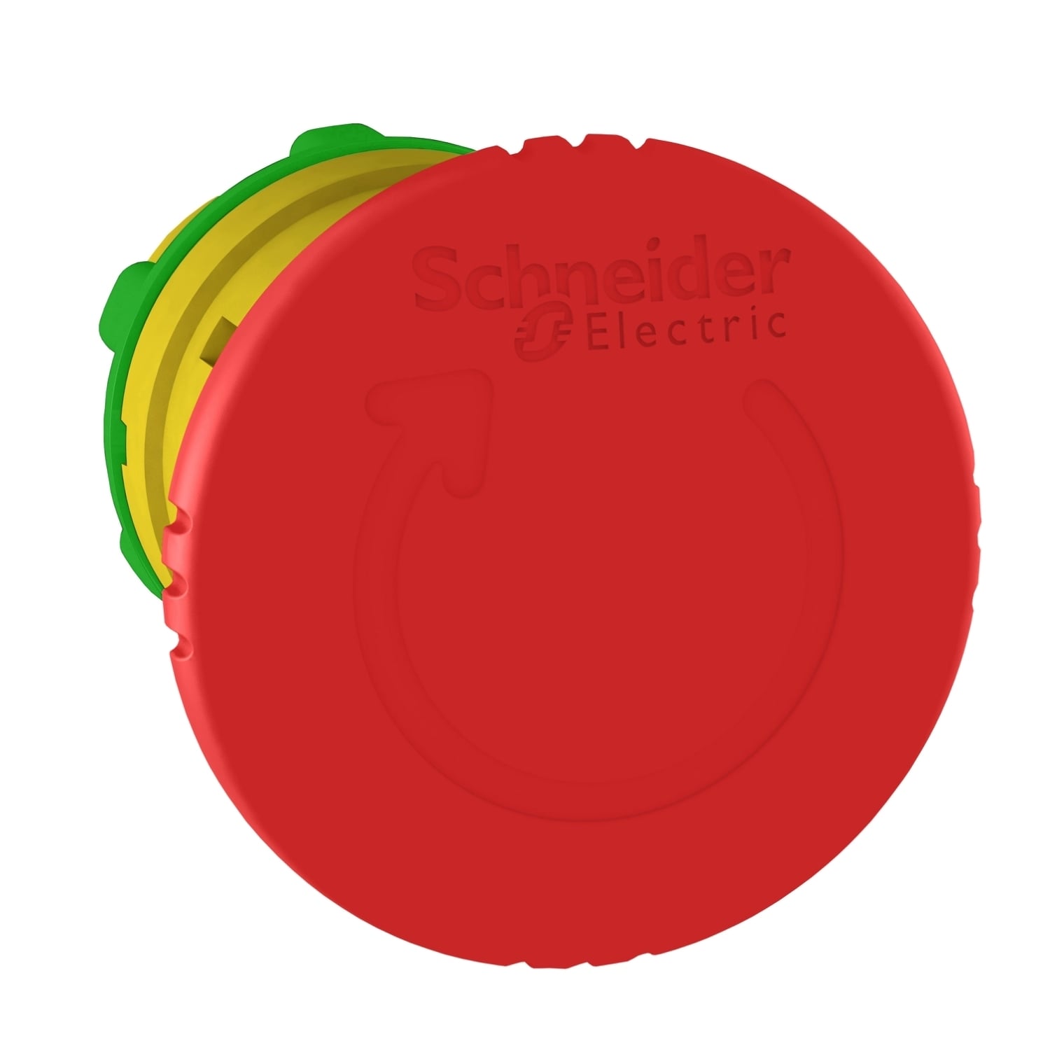 ZB5AS844 Harmony Non-Illuminated Pushbutton Head Operator, 22 mm Dia, Round Shape, Black/Red