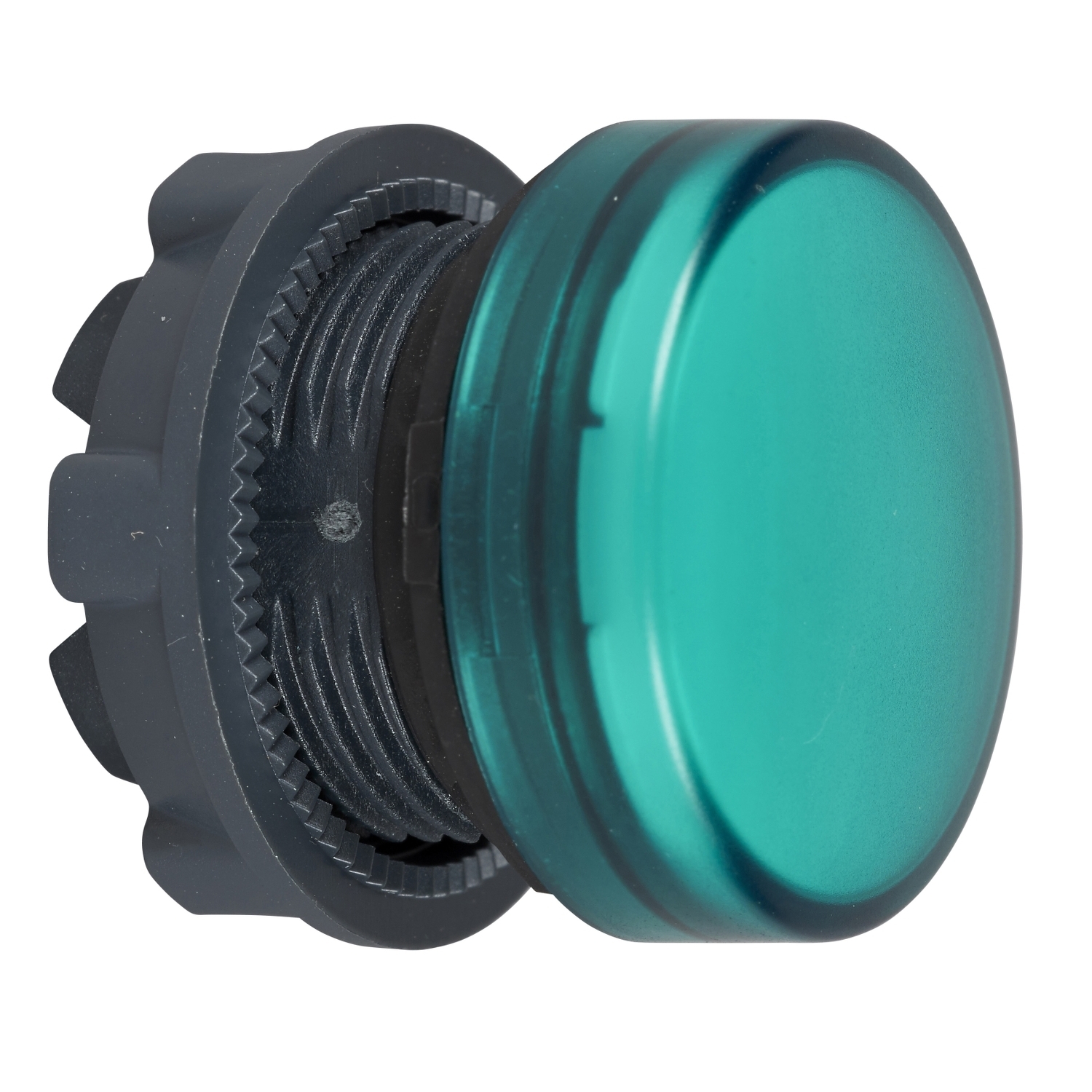 ZB5AV03 Harmony Pilot Light Head With Plain Lens, 22 mm Dia, Round Shape, UNMARKED Legend, Black