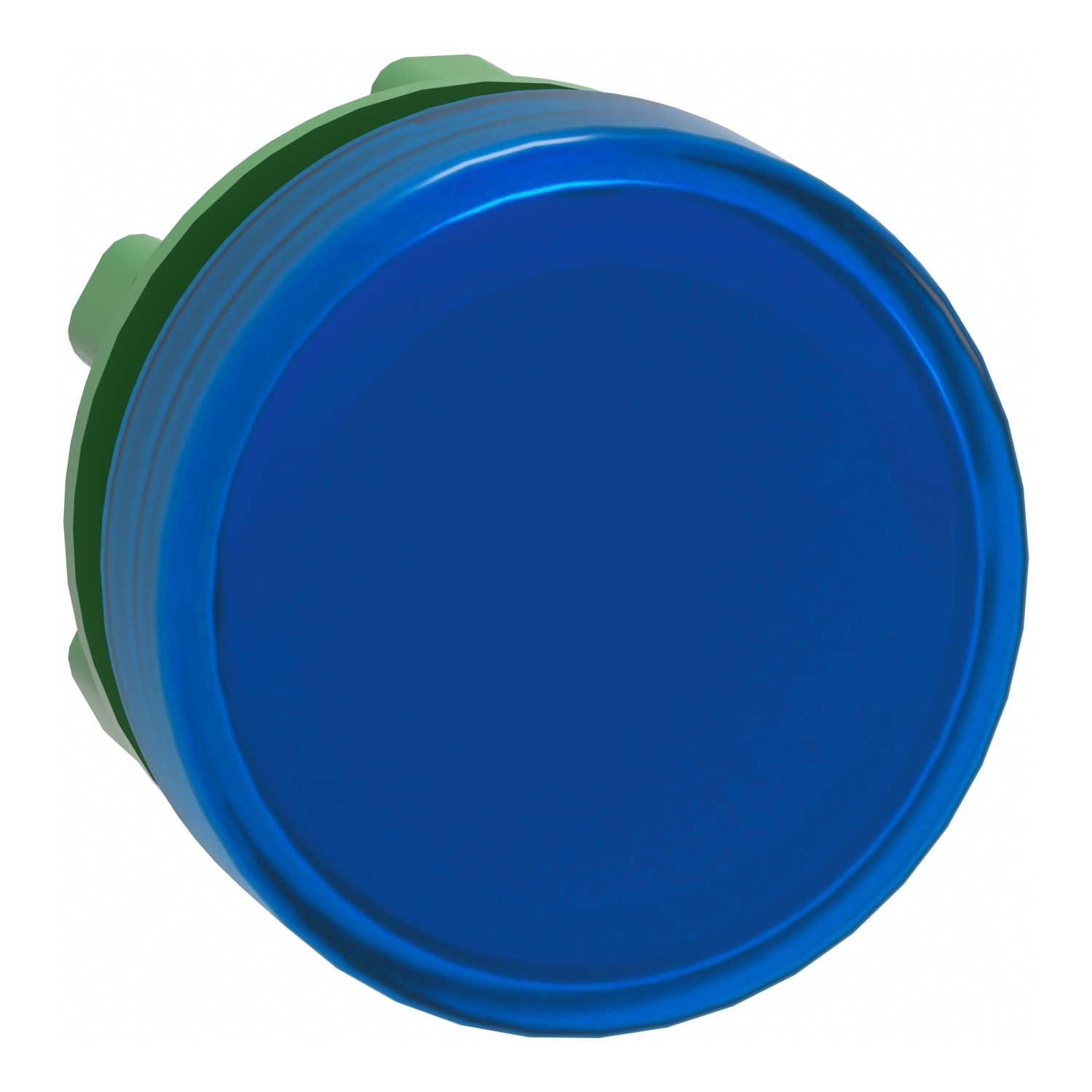 ZB5AV063 Harmony Standard Pilot Light Head With Plain Lens, 29 mm W x 22 mm D x 31 mm H, Round Shape, Plastic, Blue