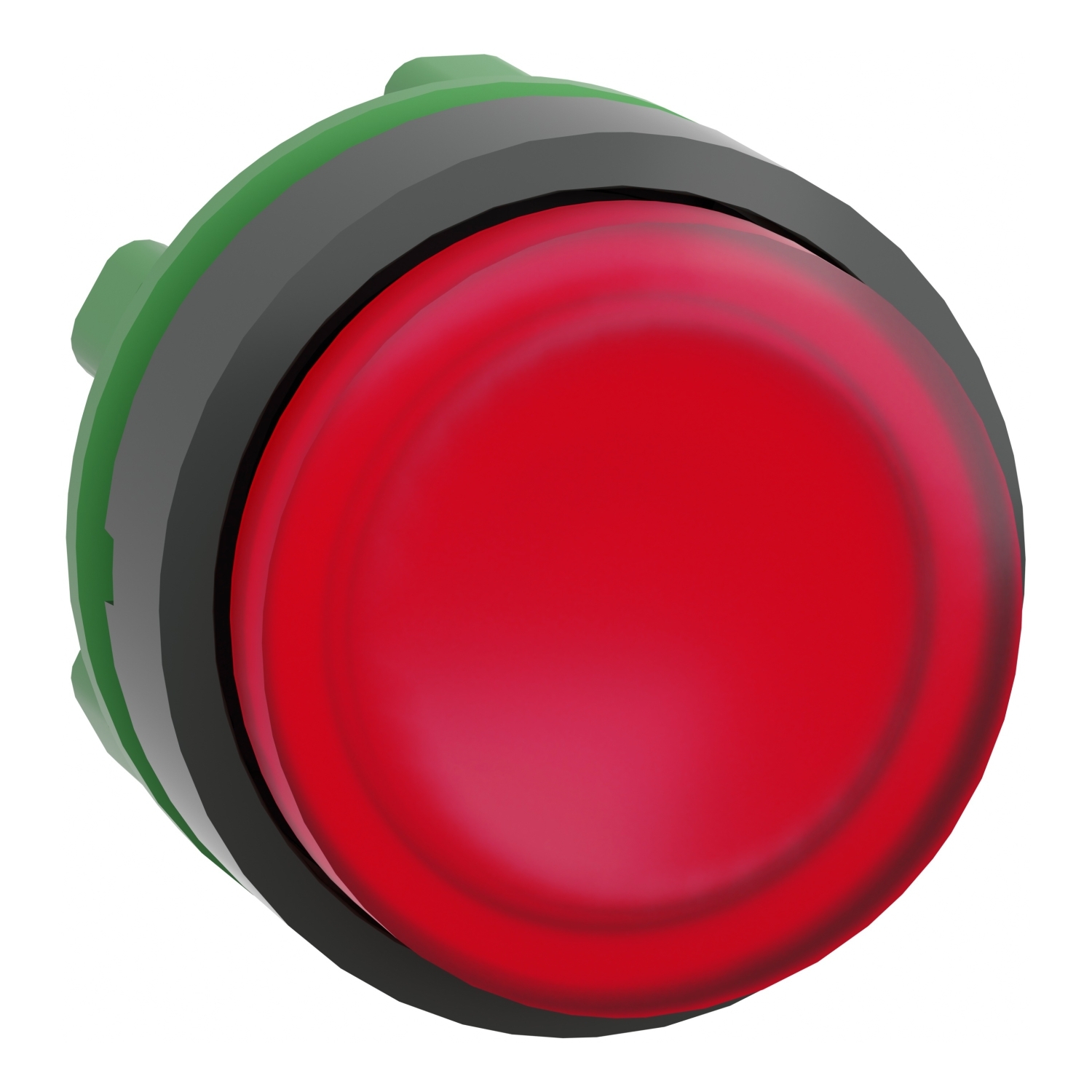 ZB5AW143 Harmony Extended Projecting Illuminated Standard Pushbutton Head With Plain Lens, 22 mm Dia, Round Shape, UNMARKED Legend, Plastic, Black