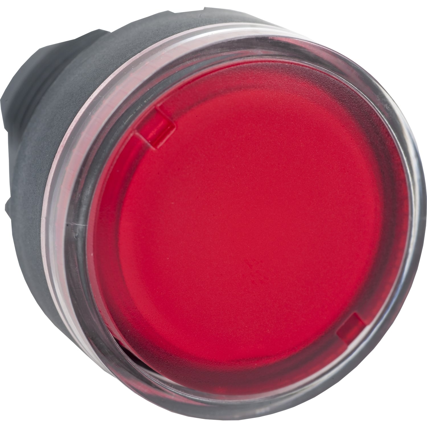 ZB5AW34 Harmony Flush Illuminated Momentary Standard Unmarked Pushbutton Head With Plain Lens and BA9s Base Fitting, 22 mm, Round Shape, Plastic, Black