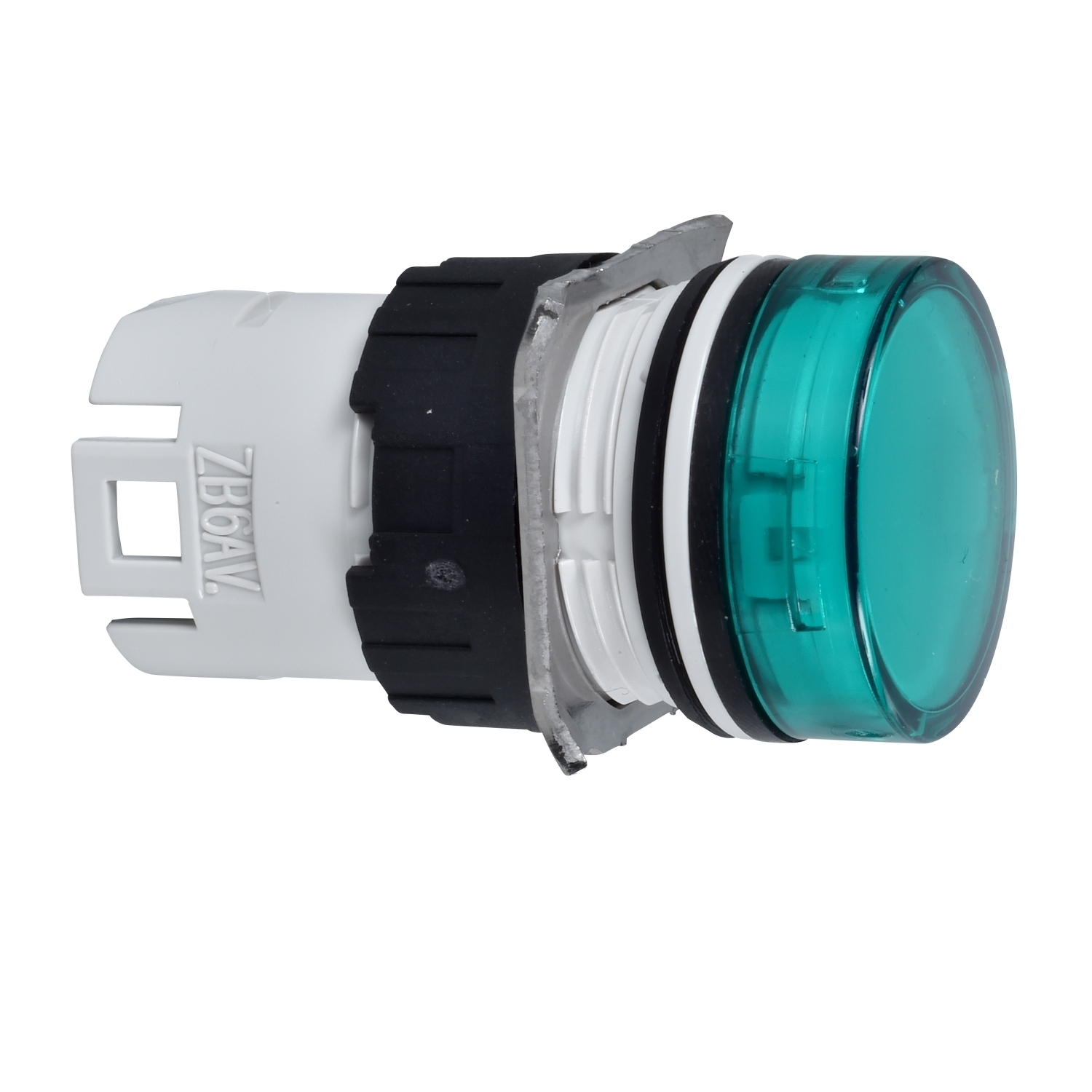 ZB6AV3 Harmony Modular Standard Pilot Light Head With Integral LED, 16 mm, Round Shape, Plastic, Green