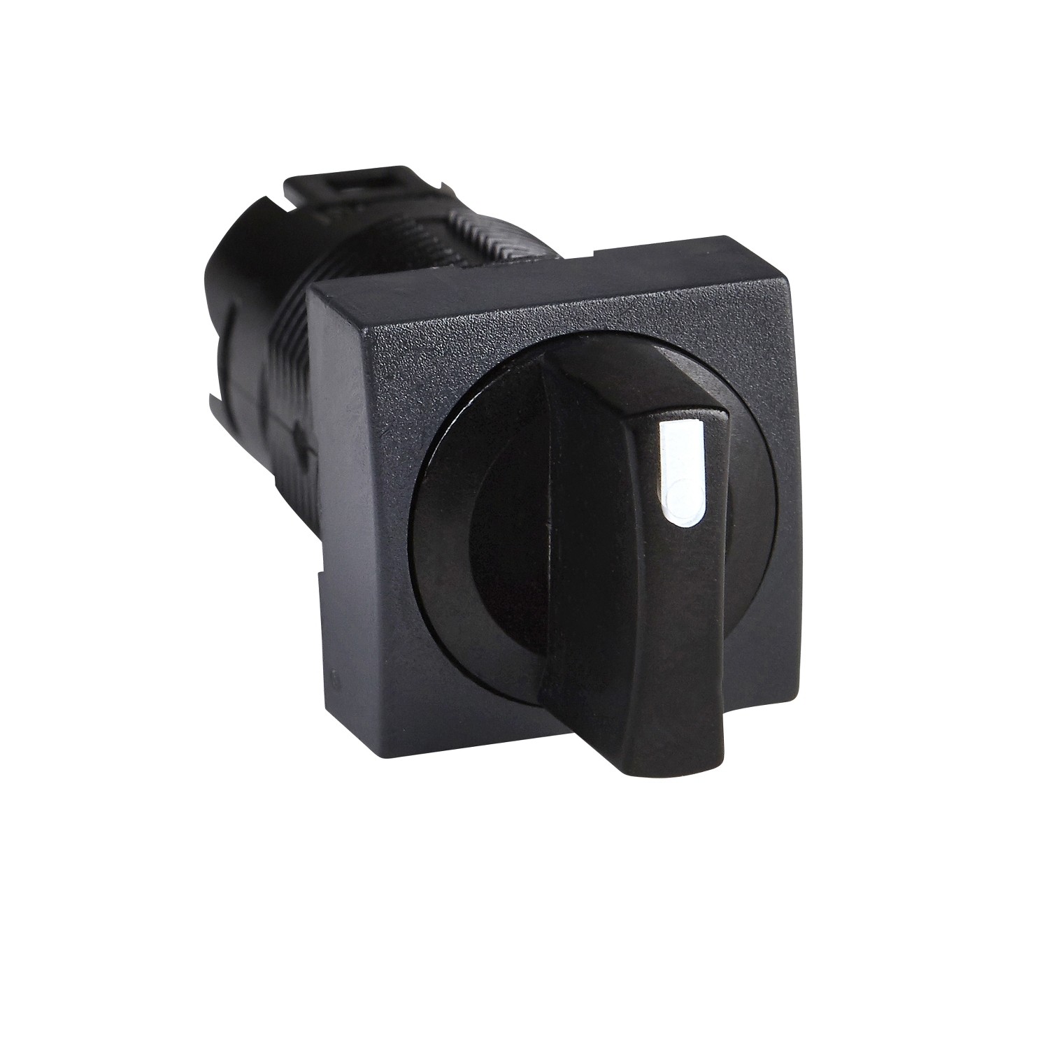 ZB6CD22 Harmony 2-Position Standard Stay Put Selector Switch Head With Standard Handle, 16 mm, Squared Shape, Plastic, Black