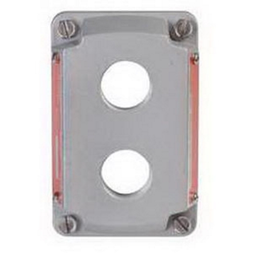 2-Hole Cover; For Push Button or Pilot Light Switch