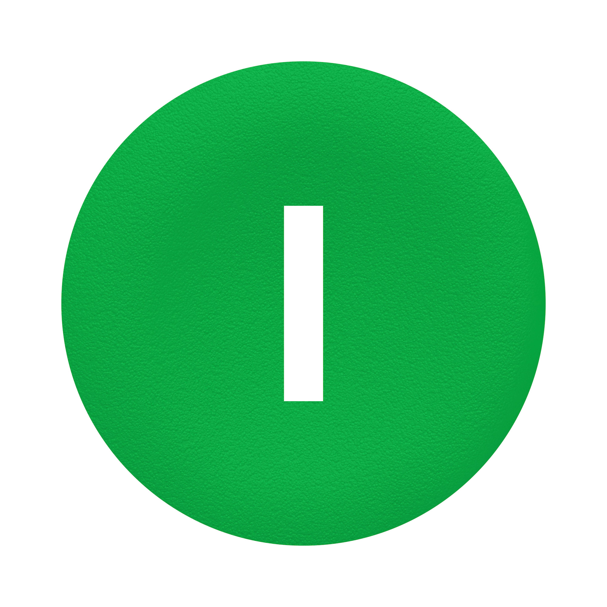 green cap marked I for circular pushbutton 22