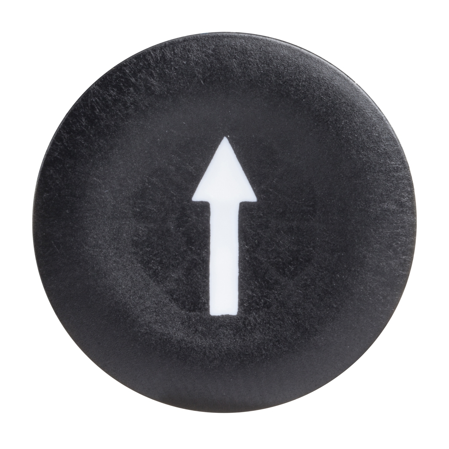 ZBA335 Marked Pushbutton Cap, 22 mm, Round Shape, Up Arrow Legend