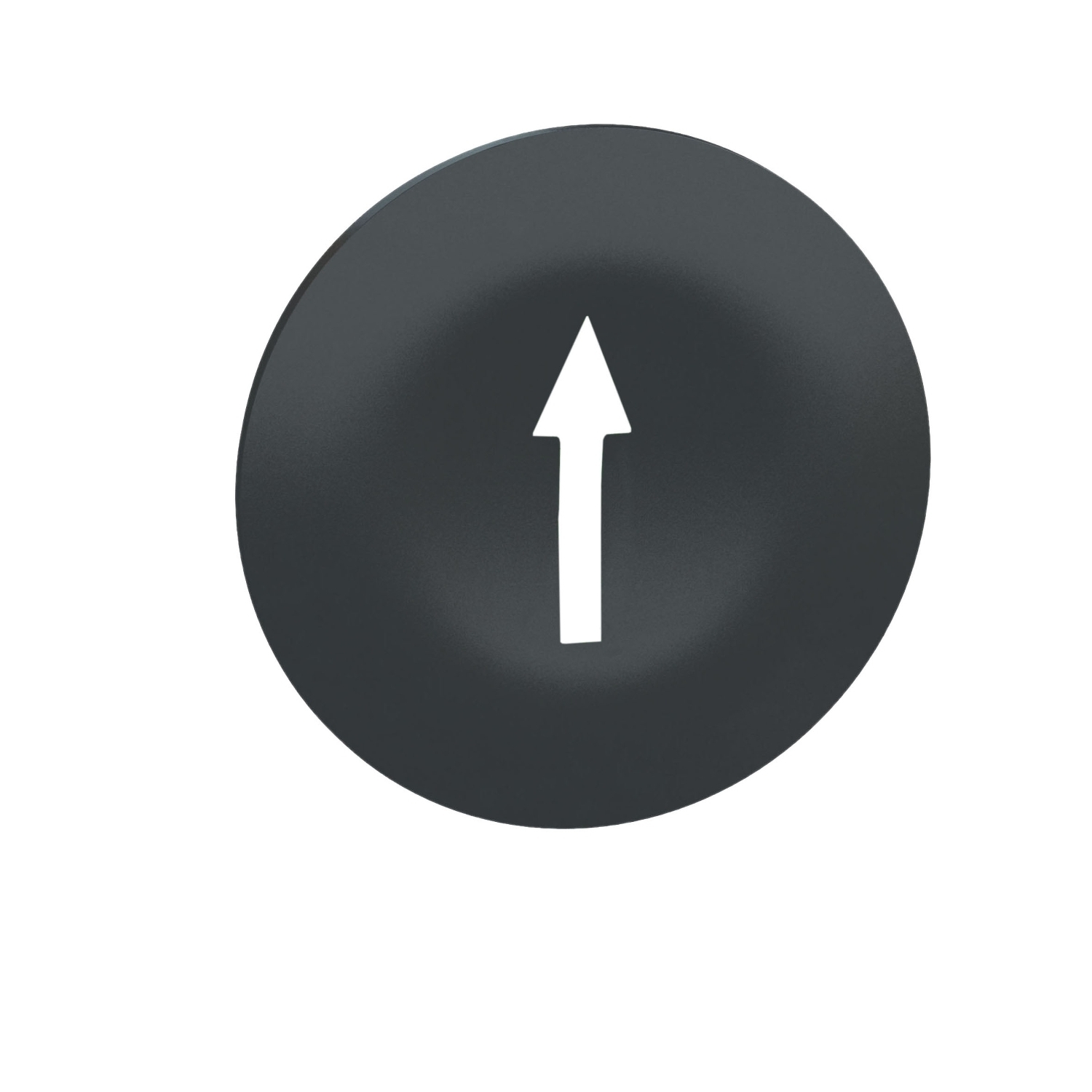 ZBA7235 Marked Pushbutton Cap, 22 mm, Round Shape, Up Arrow Legend