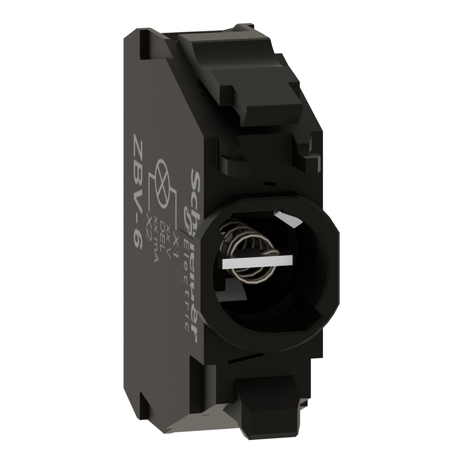 ZBV6 ZBV Round Light Block, 22 mm Dia, Incandescent Lamp, 250 V AC, Screw Clamp Terminal