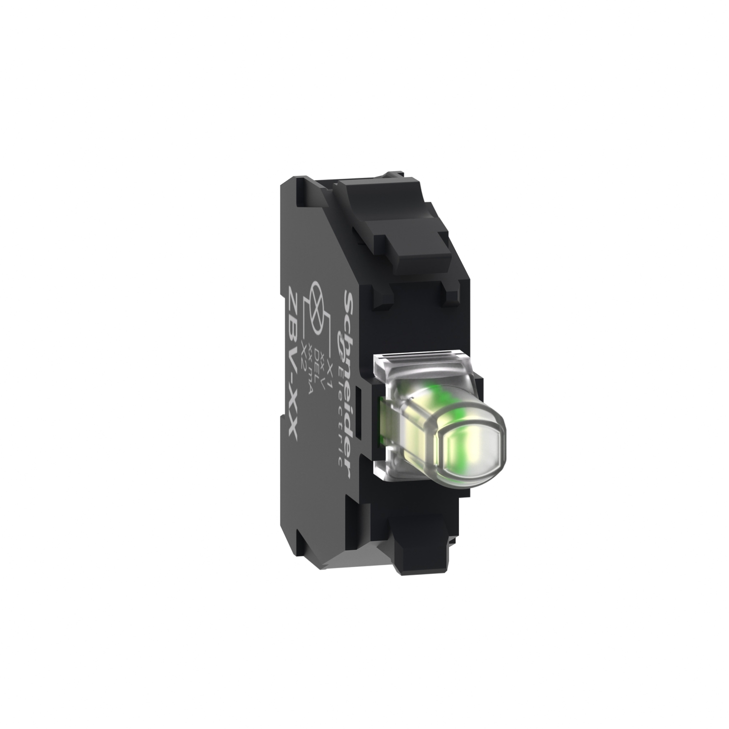 ZBVB1 ZBV Round Light Block, 22 mm Dia, LED Lamp, 24 V AC/DC, Screw Clamp Terminal