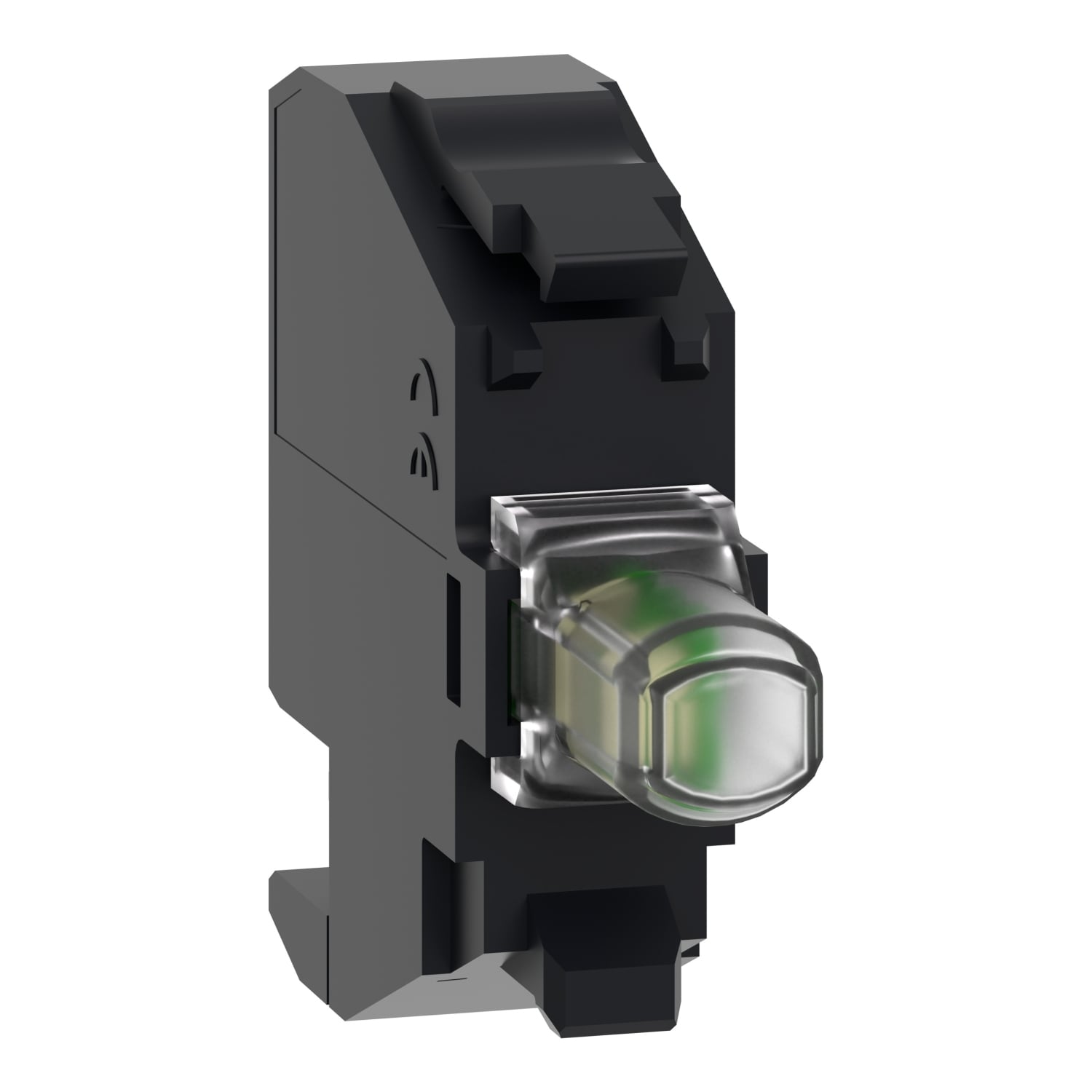 ZBVG14 Harmony Light Block, LED Lamp, 110 to 120 V AC, Plug-In Connector Terminal, White