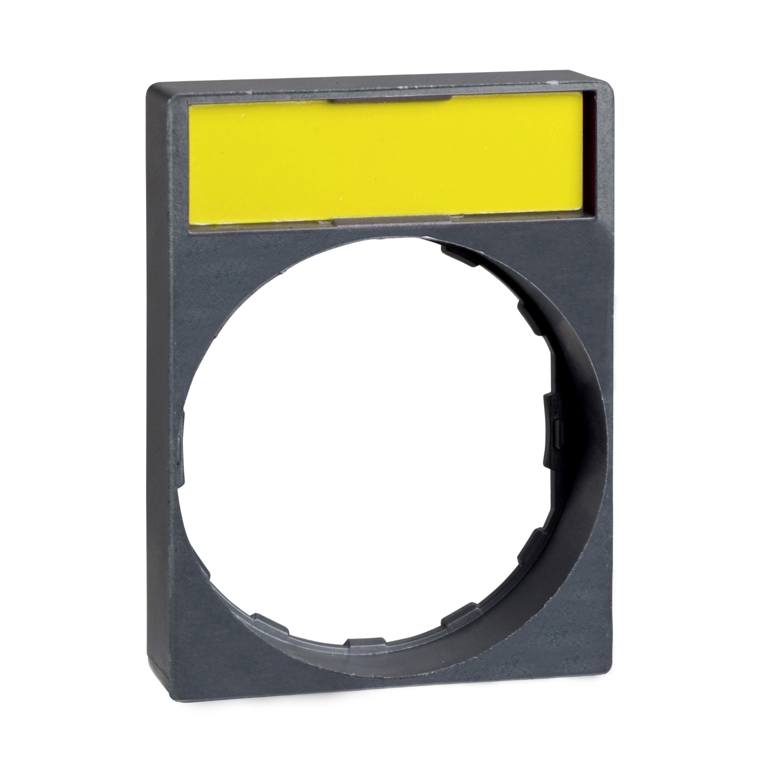 ZBY2H101 Harmony Blank Standard Unmarked Legend Holder, 40 mm H x 30 mm W, Plastic, Black/Red Field
