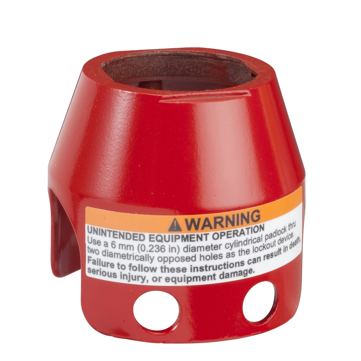 ZBZ1604 Harmony ZB4 Padlockable Pushbutton Guard, For Use With 40 mm Dia Mushroom Head Pushbutton, 22 mm, Metal, Red
