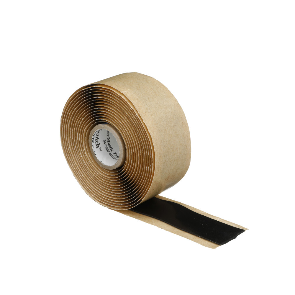 7000006048 Scotch 2228 Rubber Mastic Tape, 3 yd L 1 in W, 65 mil THK, Ethylene Propylene Rubber, Black
