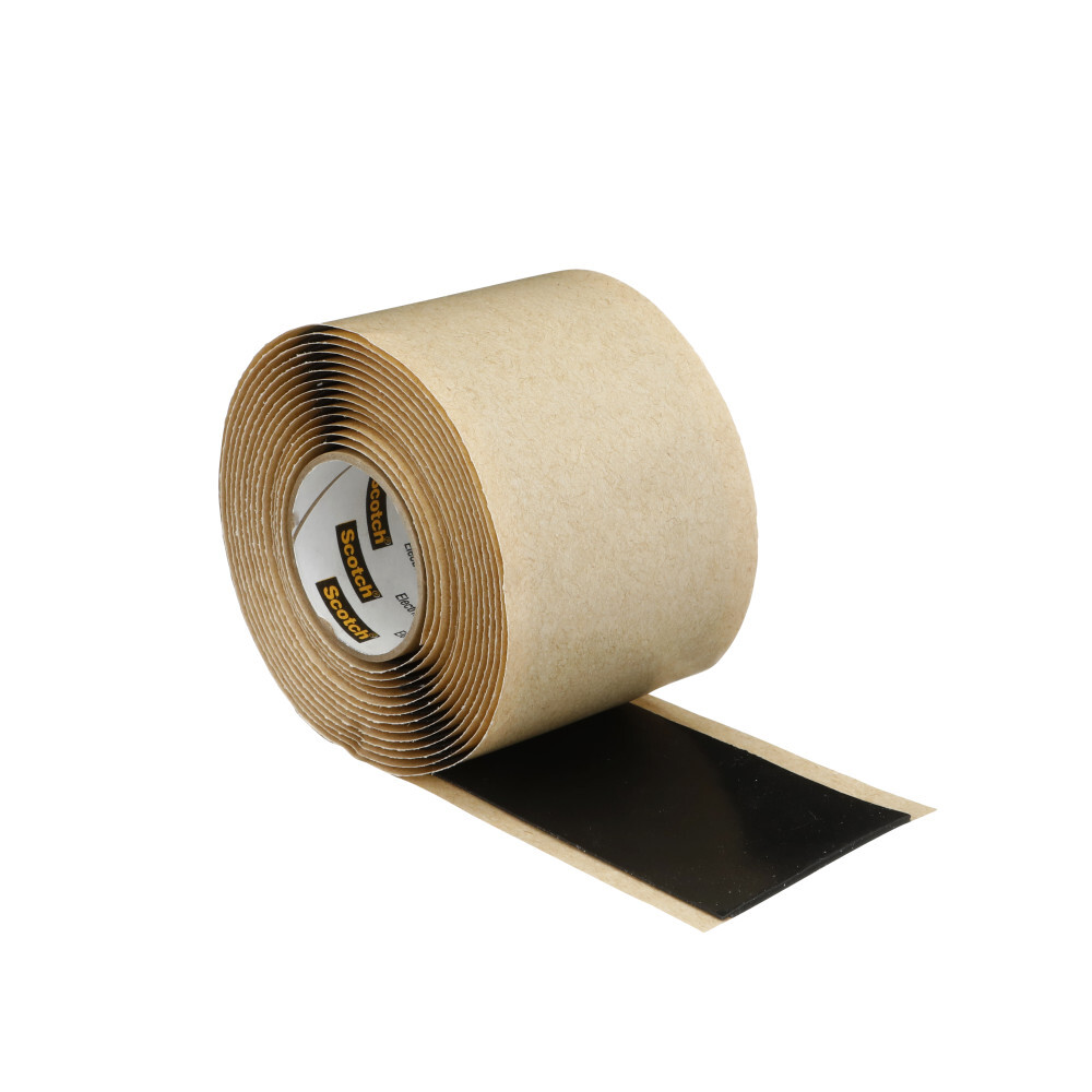7000005986 Scotch 2228 Self-Sticking Tape, 3 yd L 2 in W, 65 mil THK, Ethylene Propylene Rubber Backing, Black