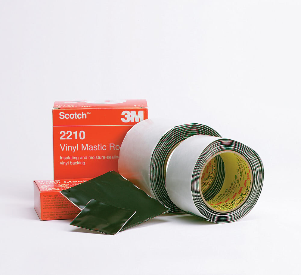 7000031582 Scotch 2230 Mastic Tape, Strip, Black