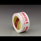 Scotch(R) Printed Message Box Sealing Tape 3772 White, 48 mm x 100 m, 36 per case Bulk, Fragile Handle With Care