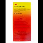 3M(TM) ScotchCode(TM) Write On Wire Marker Book SWB-3, Wire O.D. 0.32 to 0.58 inches