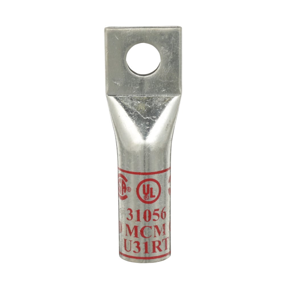 7000031404 Scotchlok 31000 1-Hole Long Barrel Lug, 350 kcmil Conductor Copper Conductor, 1/2 in Stud