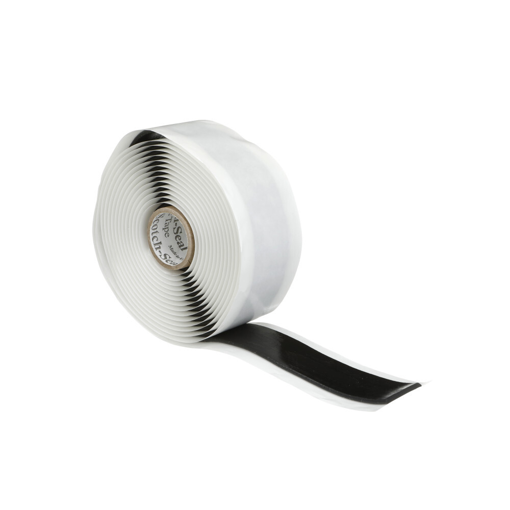 7000006032 Scotch-Seal 2229 Mastic Tape, 3 yd L 1 in W, 125 mil THK, Black