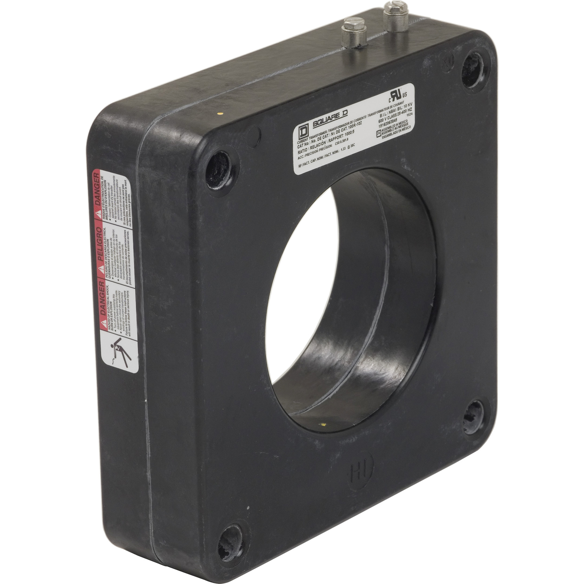100R102 Model 100R Torroidal Current Transformer, 1000:05 Current Ratio, 25 to 400 Hz