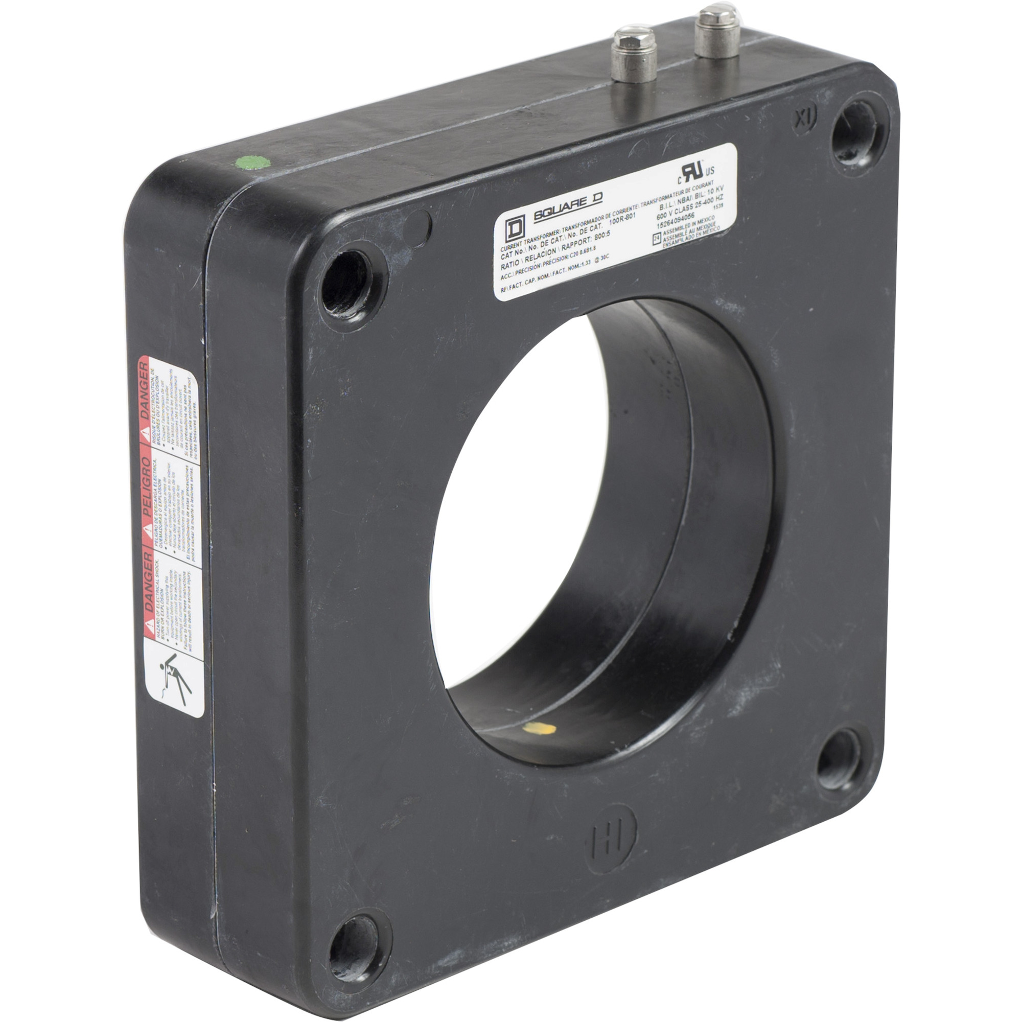 100R801 Model 100R Torroidal Current Transformer, 800:5 Current Ratio, 25 to 400 Hz