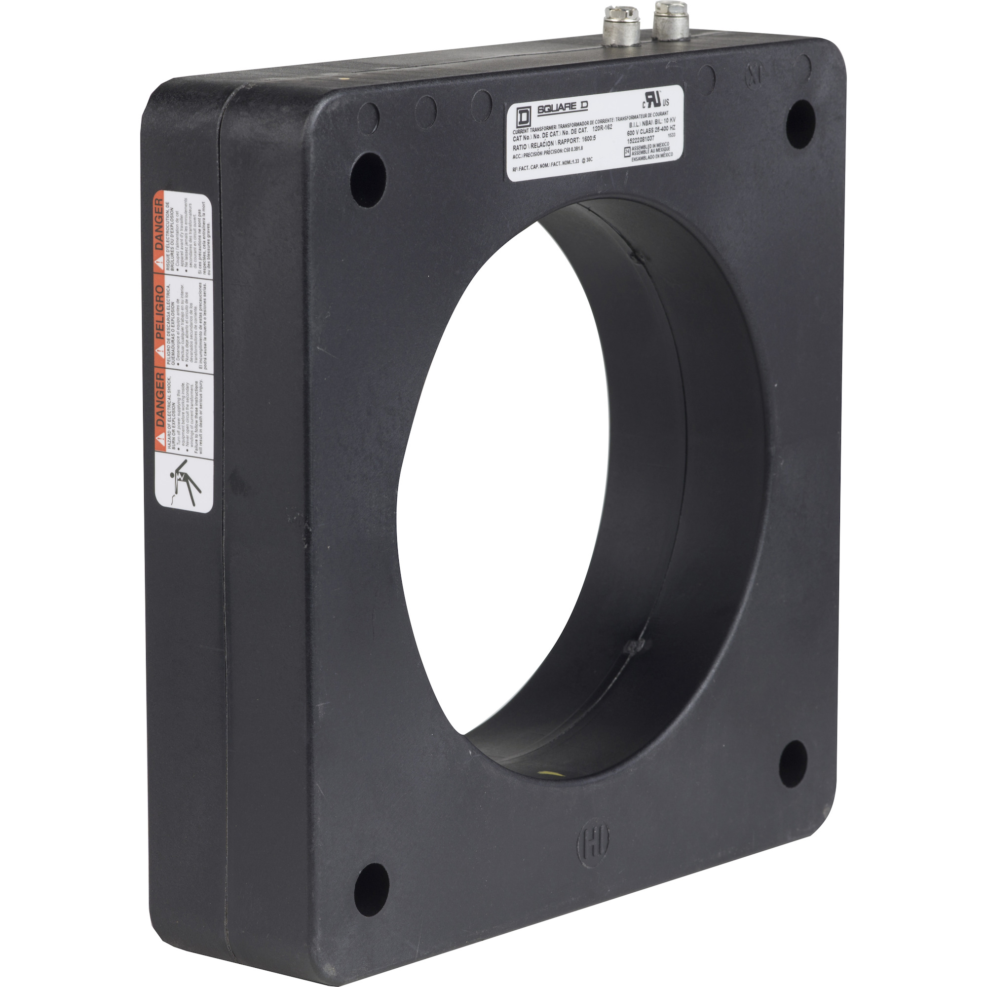 120R162 Model 120R Torroidal Current Transformer, 1600:5 Current Ratio, 25 to 400 Hz