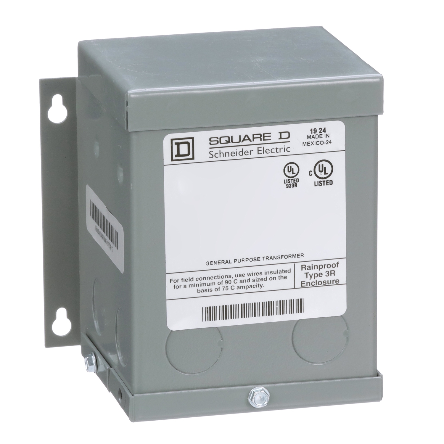150SV46A Dry Buck and Boost Transformer, 120/240 V AC Primary, 16/32 VAC Secondary, 0.15 kVA Power Rating, 60 Hz, 1 Phase
