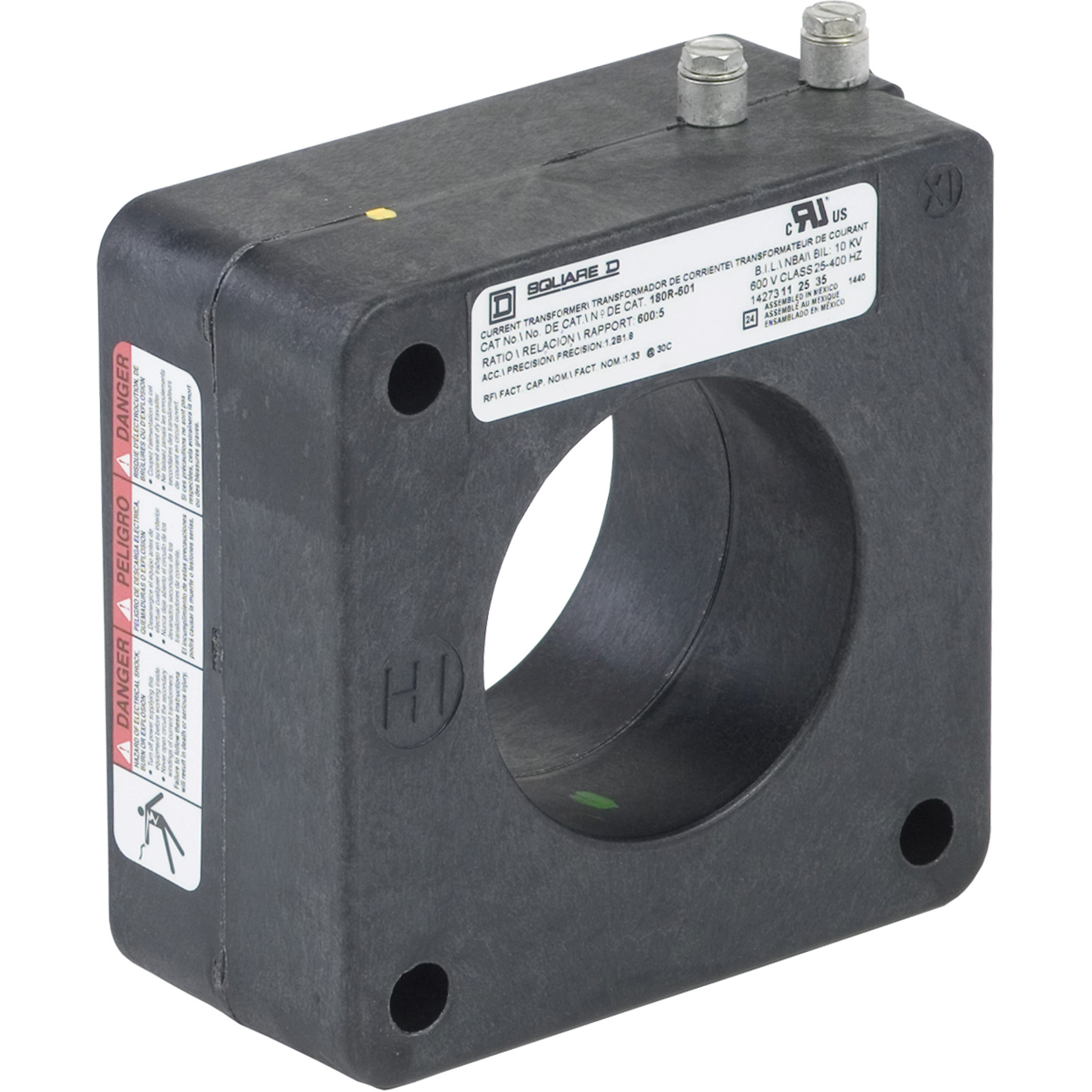 180R601 Model 180R Torroidal Current Transformer, 600:5 Current Ratio, 25 to 400 Hz