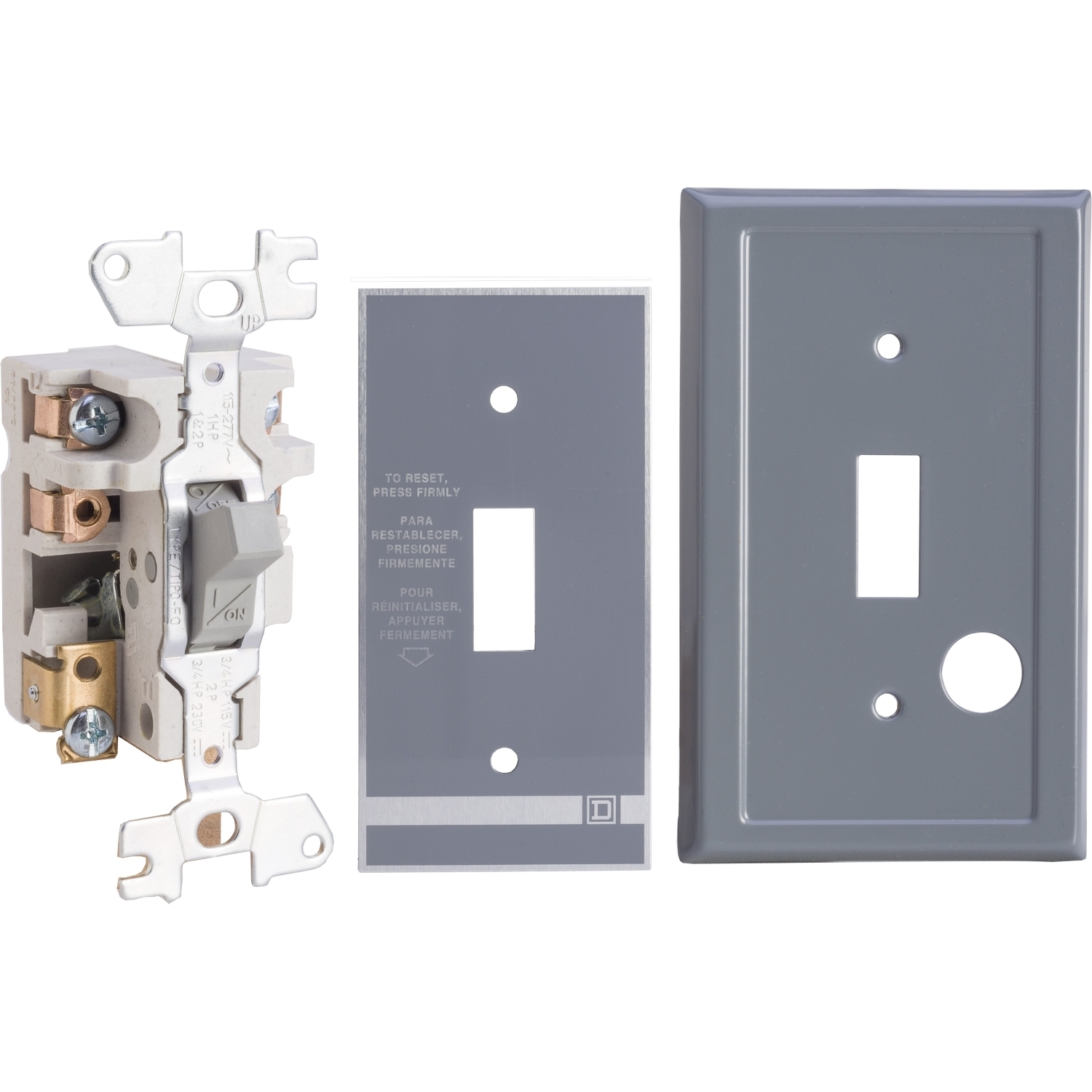 2510FF2 1-Phase Type F Single Unit Manual Starter, Non-Reversing Action, 2 Poles